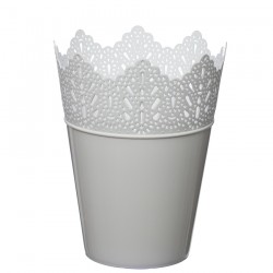 Flower Pots Crown -White