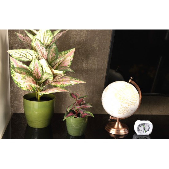 Plant Pots Indoor Marble Green 