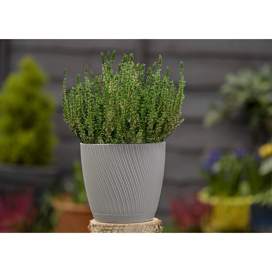 Mika Plant Pots Light Grey